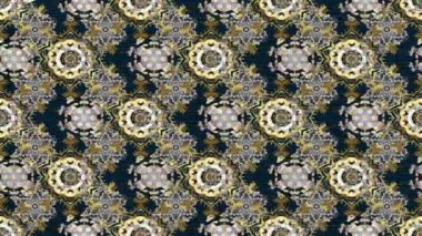 Tekrarlayan elementlerle soyut arkaplan. Altın elementler.