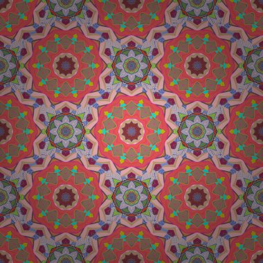 Çizim kalıbı. Bahar çiçekleri dallı desen, pembe, bej ve nötr renkler ve çiçek silueti.