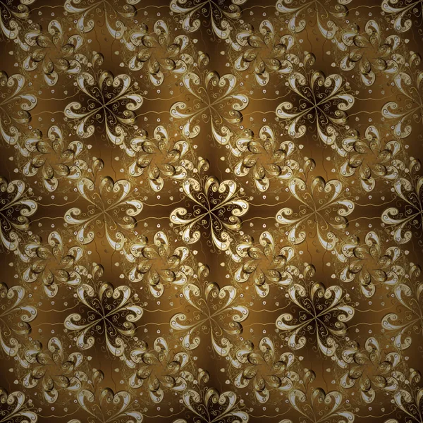 Ornate Illustration Decoration Seamless Damask Pattern Background Wallpaper Design Style — Stock Photo, Image