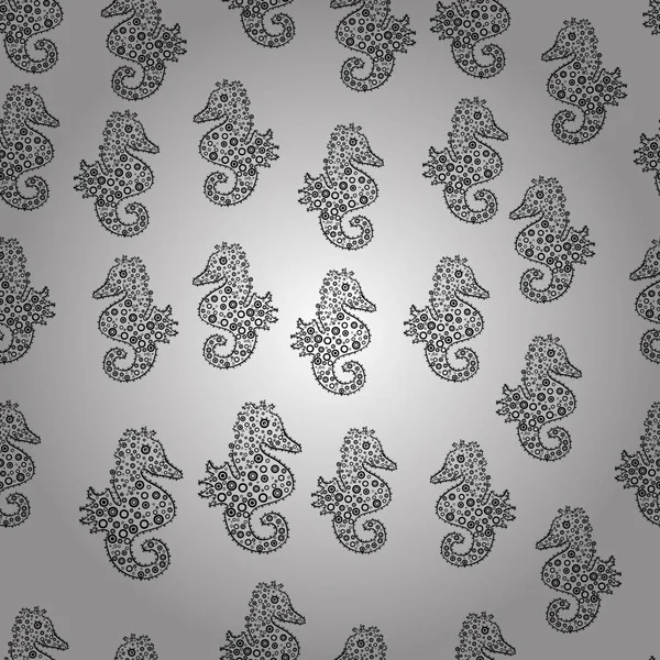 Textura Ilustração Elegante Sem Costura Com Elementos Florais Doodles Branco — Fotografia de Stock