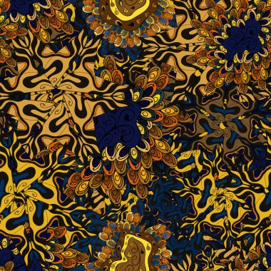 Tasarım ve hediye paketleme kağıt, tebrik kartları, afiş ve posterler tasarım. Sorunsuz illüstrasyon vektör Varicologray, sarı ve siyah.