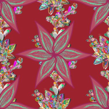 Soyut zarafet, çiçekli arkaplan deseni. Vektör Güzel kumaş deseni.