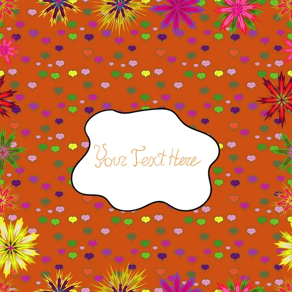 Güzel kumaş deseni. Renkli Bahar Temalı Kusursuz Arkaplan. Düz Çiçek Elementleri Tasarımı. Vektör illüstrasyonunda kusursuz çiçek deseni.