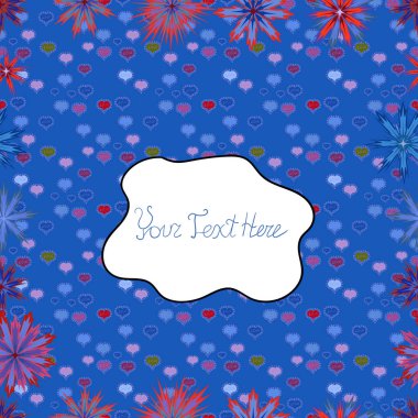 - hisse senedi. Desen mavi, beyaz ve kırmızı renkler. Kupa baskı, Bebek giyim, duvar kağıdı, sarma kutuları vb kullanılabilir. Vektör çizim. Sorunsuz şirin kumaş deseni. Soyut karalamalar desen.