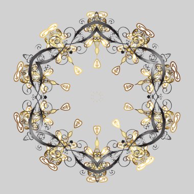 Vektör kar taneleri arka plan. Vektör çizim. Kar tanesi renkli desen. Renk arka plan üzerinde izole soyut kar taneleri ile düz tasarım. Snowflakes desen.