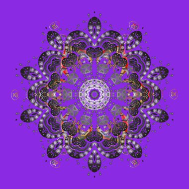 Renkli vektör çizim kar tanesi. Simgeler, etiketleri. Vektör kış kar taneleri renkli arka plan üzerinde. Düz tasarım. Kar tanesi simgesi, izole. Vektör çizim.