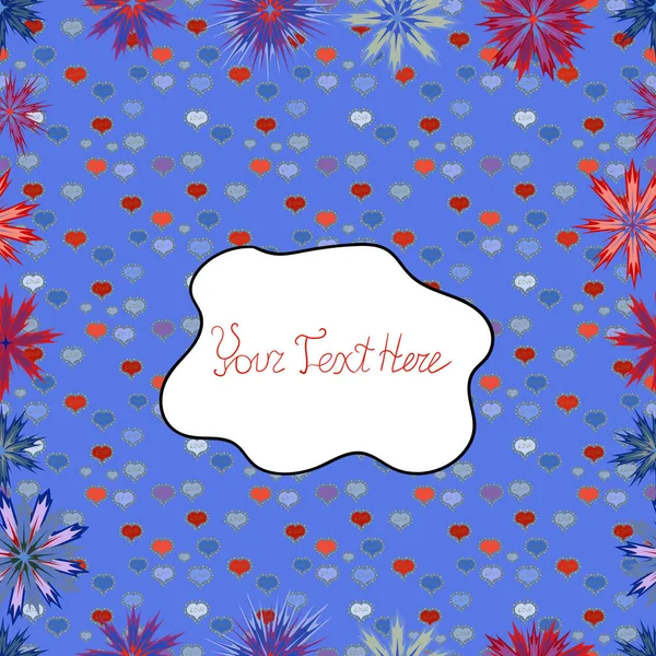 Vektör - hisse senedi. Modern şık doku. Sorunsuz nazik, mavi, beyaz ve kırmızı renkler bahar.