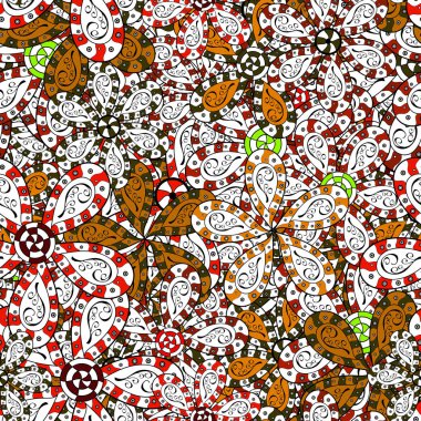 Suluboya, elle çizilmiş. Vektör - hisse senedi. Çiçekler beyaz, siyah ve kahverengi renkleri üzerinde Vadisi. Sorunsuz arka plan deseni.