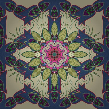 Sevimli çiçek arka plan. Vektör çizim. Seamless modeli küçük çiçek. Güzel kumaş deseni.