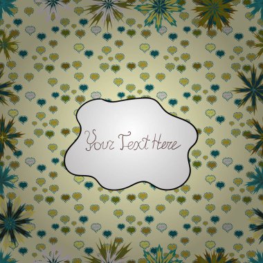 Suluboya efekti. Botanik seamless modeli. Vektör desen. Organik öğeleri.