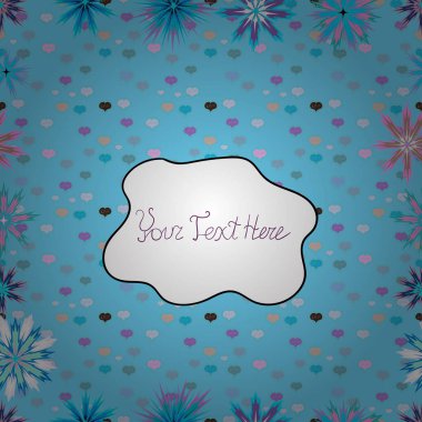 Kartları, davetiyeler, tarihi kartları ve daha birçok kaydetmek için kullanılabilir. Mavi, beyaz ve nötr renkler. Vektör çizim. Karalamalar. Sorunsuz dekoratif arka plan.