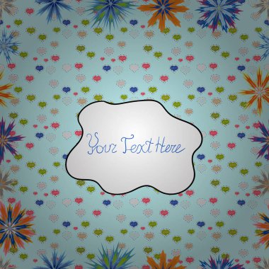 Vektör çizimi. Güzel kumaş deseni. Çiçekler, dallar, bitkiler ve çiçekler. El çizimi.