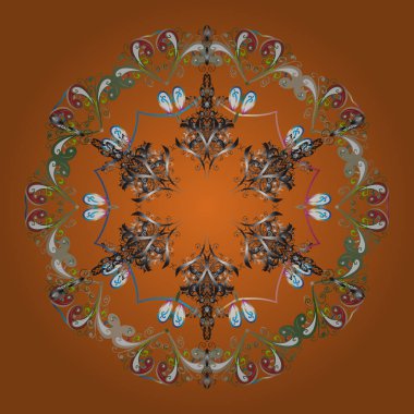 Kar tanesi basit. Soyut duvar kağıdı, dekorasyon sarma. Kış, neşeli Noel tatili, mutlu yeni yıl kutlama vektör çizim sembolü. Renkli arka plan üzerinde kar.