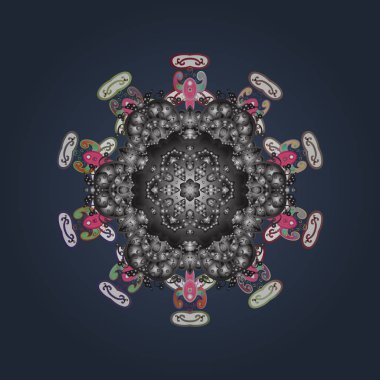 Noel şenlikli arka plan. Vektör çizim. Noel dekorasyon kar kar tanesi.