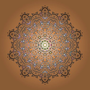 Vektör çizimi. Geçmişi. Noel ve yeni yıl moda baskıları için tatil tasarımı. Kar tanelerinin soyut arkaplanlı Noel şablonu. Kar taneleri.