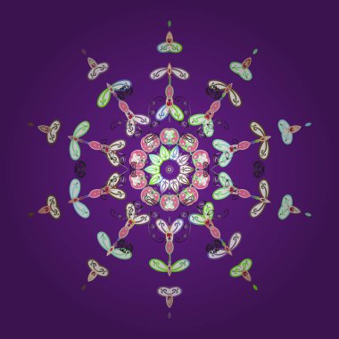 Çiçek tasarım inanılmaz kolaj cennet stili. Parlak çiçek kolaj çiçek çiçekler mor, beyaz ve yeşil. Çiçek Lilyum sorunsuz arka plan.