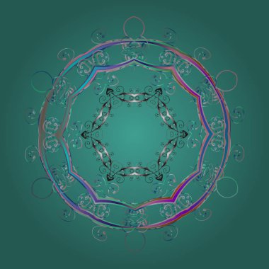 Kar tanesi simgesi. Mavi, tarafsız ve gri renkler izole. Kış kar tanesi. Kar tanesi vektör çizim.
