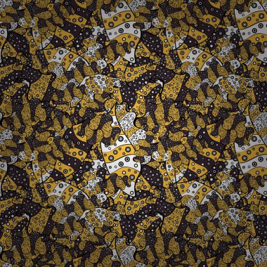 Varicoloyellow, siyah, mor, beyaz ve gri sorunsuz illüstrasyon vektör. Tasarım ve hediye paketleme kağıt, tebrik kartları, afiş ve posterler tasarım.