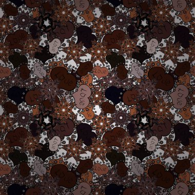 Seviyorum. Tekstil veya t-shirt tasarım örnek için. Vektör. Valentine': s gün baskı, Dikişsiz el el sanatları etkileyici mürekkep tipografi desen. Hipster funky boyalı stil doku kahverengi, siyah ve gri renkler.