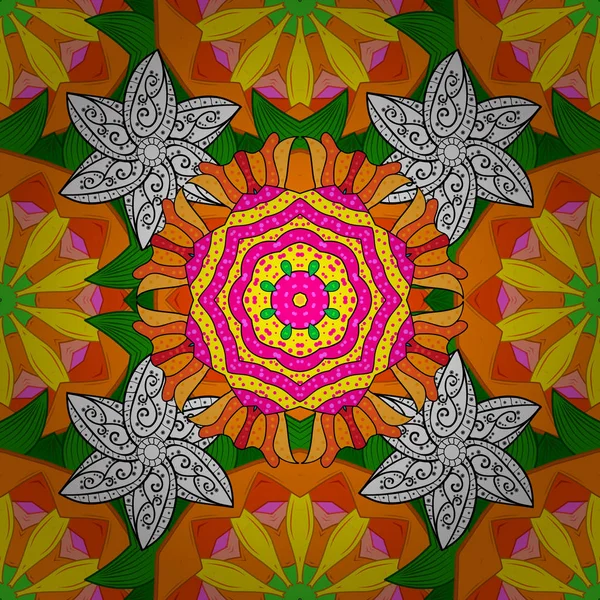 Símbolo Vectorial Geométrico Sagrado Con Muchos Pétalos Flor Logo Mandala — Vector de stock