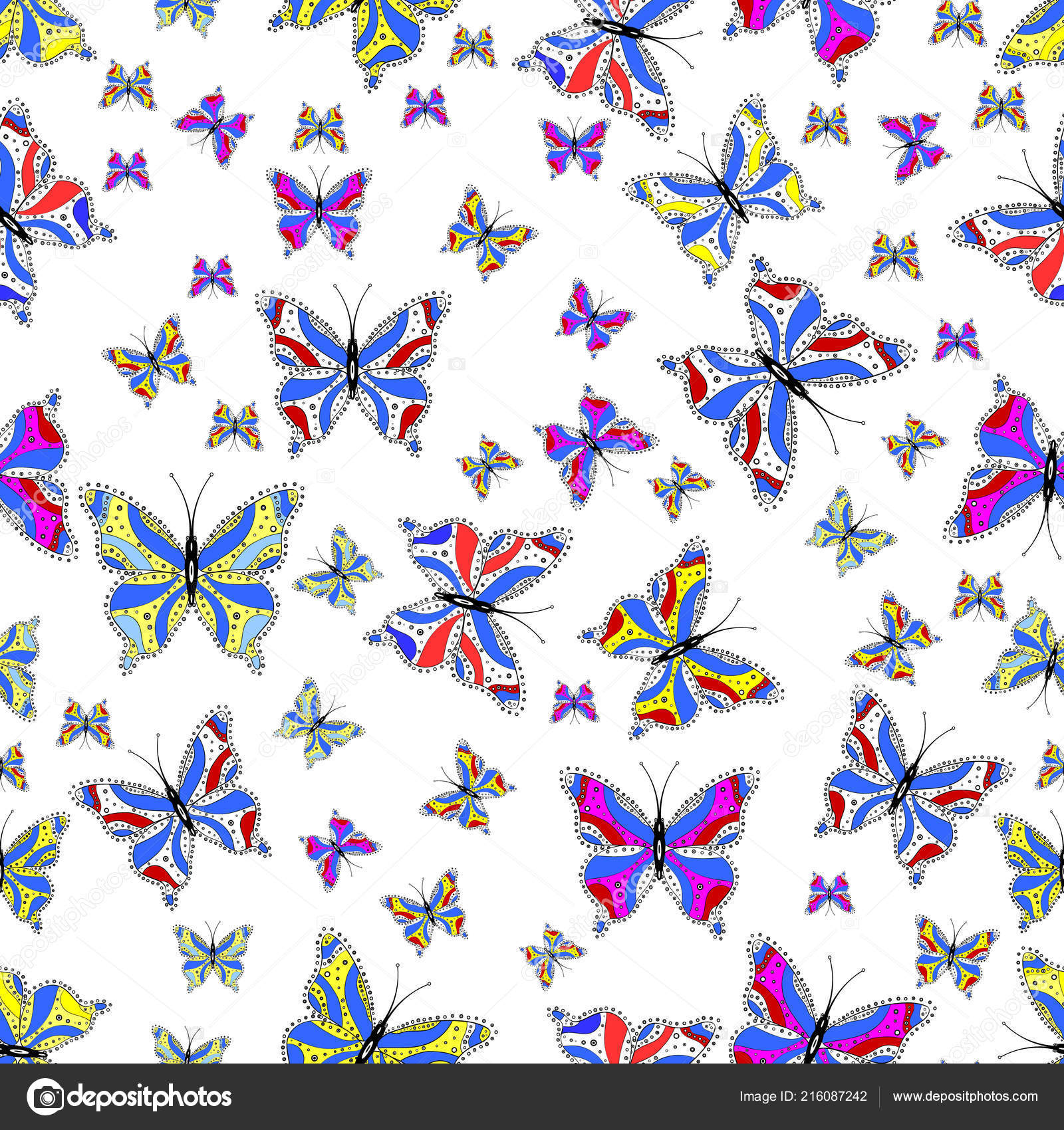 Coloring Page Decorative Butterfly Coloring Book Adult Older