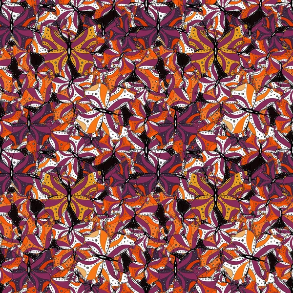 Colorido Patrón Sin Costura Vector Popular Con Mariposas Adecuado Para — Archivo Imágenes Vectoriales