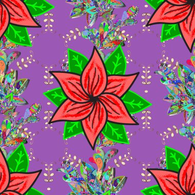 Arka plan doku, duvar kağıdı, mor, yeşil ve pembe renklerde çiçek tema. Soyut etnik vektör seamless modeli. Kabile sanat boho baskı, vintage çiçek arka plan.