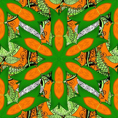 Vektör Henna dövme stili. Etnik Mandala süsü. Tekstil, tebrik kartı, boyama kitabı, telefon kılıfı baskısı için kullanılabilir. Hint çiçekli desenli şal desenli..