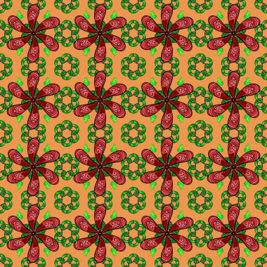 Kusursuz Vintage Çiçek Deseni. Vektör Kalça dokusu deseni.