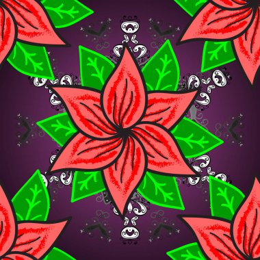 Vintage retro tarzı. Sorunsuz arka plan. Tomurcukları papatya çiçeği ile sevimli çiçek desenli. Vektör çizim. Kumaş, tekstil, duvar kağıdı üzerinde baskı için. Miles Fleur, kafe süsleme.