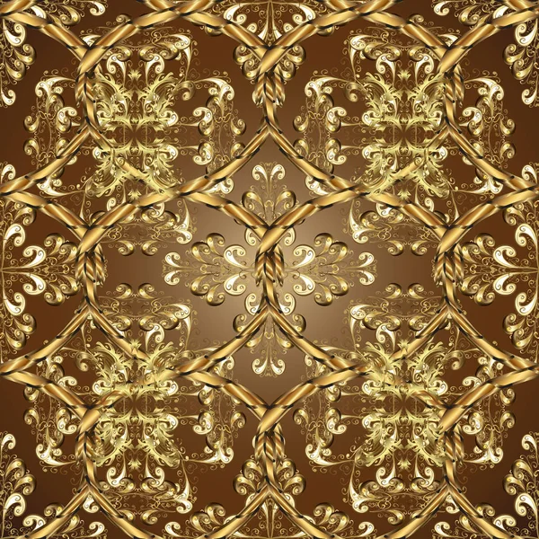 Fondos Pantalla Barroco Damasco Fondo Vectorial Ornamental Gráfico Moderno Patrón — Archivo Imágenes Vectoriales