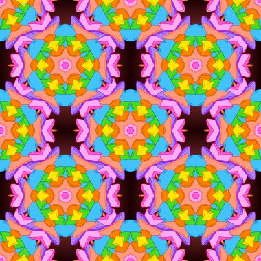 Sorunsuz kroki güzel arka plan. Doodles'ın turuncu, mavi ve pembe renkler. Kağıt vektör illüstrasyon kaydırma için soyut desen.