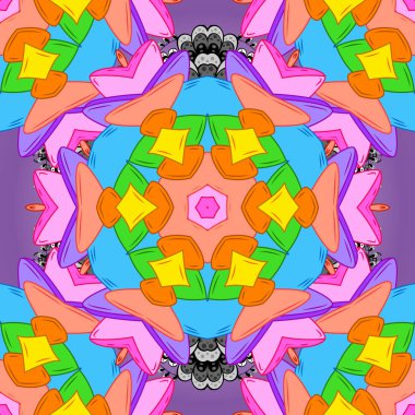 Vektör çizim. Karalamalar desen. Kutular, kupa baskı sarma duvar kağıdı üzerinde kullanılabilir, kıyafetler vb bebeğim. Şirin arka plan. Seamless modeli güzel kumaş deseni. Turuncu, mavi ve pembe renkler