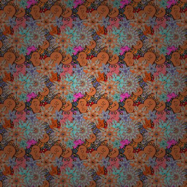 Turuncu, tarafsız ve siyah renkler öğeleri arka plan ile izole. Yürekleri sorunsuz. Mürekkep çizim. Süsleme için Valentine': s gün. Fırça darbeleri.