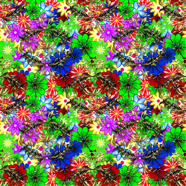 Modèle Sans Couture Avec Mandalas Ornements Vectoriels Fond Modèle Sans — Image vectorielle