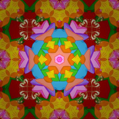 Güzel suluboya çiçek buketi pürüzsüz desenli. Güzel kumaş deseni.