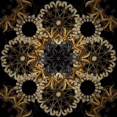 Lüks mobilya. Patina. Siyah, kahverengi, bej renkleri altın elemanları ile desen. Siyah, kahverengi ve bej zemin altın trim ile. Oyma. Sorunsuz öğe oymacılığı. Klasik tarzda mobilya.