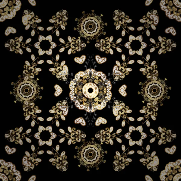 Paisleys Elegante Vector Floral Patrón Sin Costuras Fondo Fondo Pantalla — Vector de stock