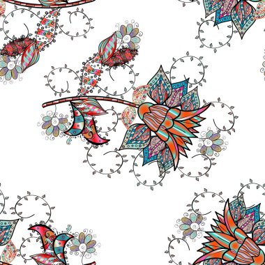 Sevimli çiçek desenli küçük çiçek. Çiçekler beyaz, siyah ve nötr renkler. Vektör çizim.