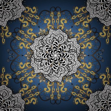 Renkli mandala. Vektör desen. Lüks süslü parlak doku soyut. Parlak süsleme tasarımları için arka plan. Dekorasyon kapak davet tatil için.