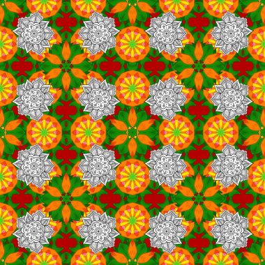 Paisley el çizimi elementler. Ev dekoru. Fantezi çiçekli kusursuz desen, doğal duvar kağıdı, çiçek desenli kıvrım çizimi..