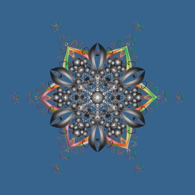 Arabesk ile klasik model. Arabesk ve çiçekli doğu vektör deseni. Geleneksel klasik süs.