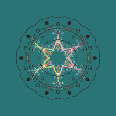 Tatil tasarım Noel ve yeni yıl moda için yazdırır. Mavi, gri ve tarafsız mavi, gri ve nötr renkler. Vektör. Kar taneleri arka plan ile Noel kalıbı.