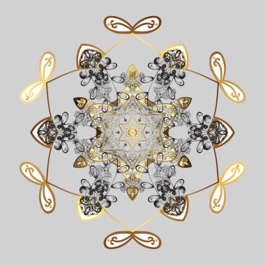 Vektör kış kar taneleri renkli arka plan üzerinde. Renkli vektör çizim kar tanesi. Simgeler, etiketleri. Düz tasarım. Kar tanesi simgesi, izole. Vektör çizim.