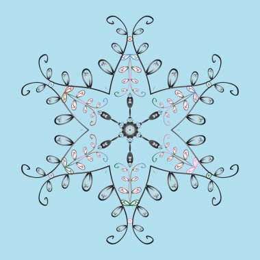 Vektör çizim. Sihirli tarafsız, gri ve beyaz tatil yıldız ve düşen kar taneleri ile arka plan. Noel tarafsız, gri ve beyaz.