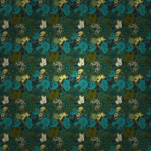 Ilustración Vectorial Textura Textura Fondo Verde Azul Negro Amarillo Gris — Vector de stock
