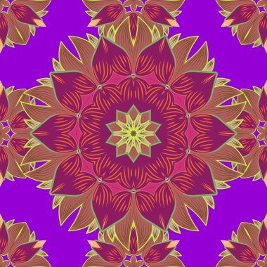 Dekoratif renkli folyo ile soyut oryantal mandala çerçeve. Tasarım moda afiş, kapak, için kaydetmek tarihi bildirimi kartı, düğün ya da doğum günü partisi davetiyesi. Tavus kuşu tüyü ile vektör mandala.