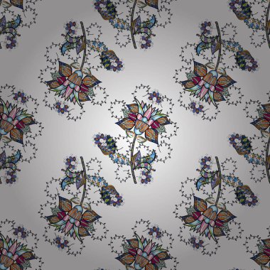 Kusursuz vektör deseni. Güzel kumaş deseni. Çiçek arka planı.