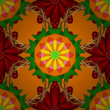 Çiçek açması arka plan kumaş, duvar kağıdı ve kağıt baskı almak için. Vektör çizim. Küçük bir çiçek bir vintage tarzı ile şirin seamless modeli. Moda grunge arka plan üzerinde parlak buketleri.