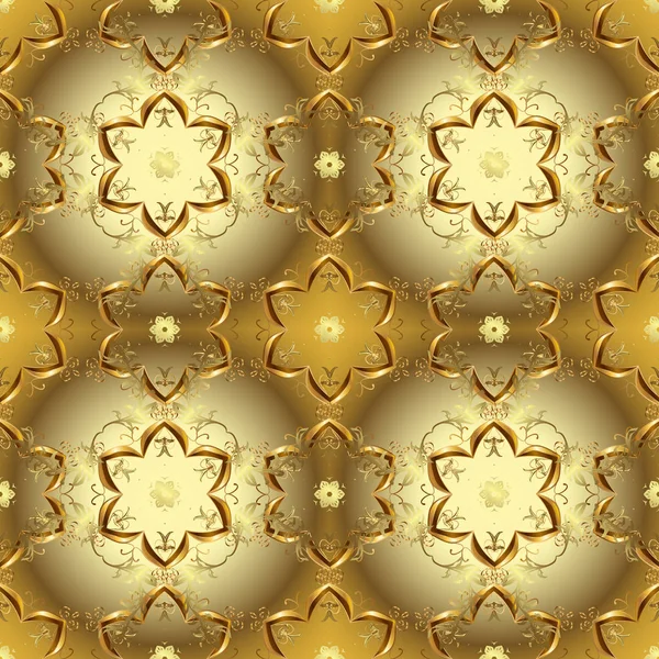 Decoración Vectorial Adornada Fondo Patrón Damasco Ornamental Para Diseño Papel — Archivo Imágenes Vectoriales